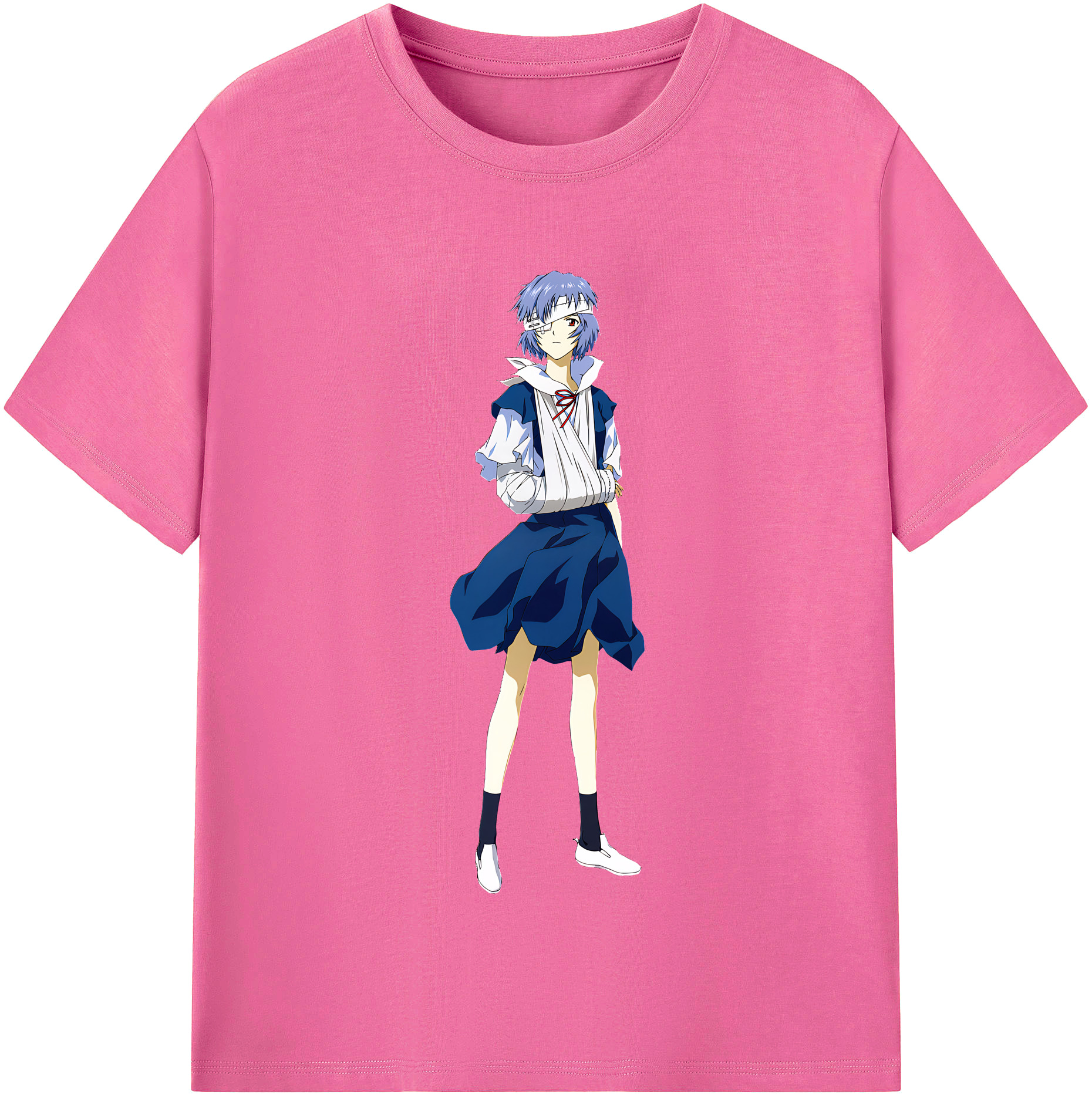 （画像用） EVA 新世紀エヴァンゲリオン レディースカジュアルプリントTシャツ（綿100％）
